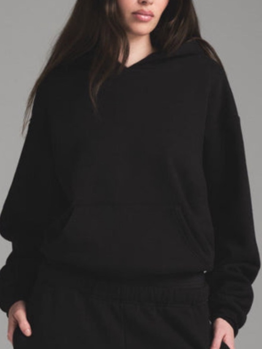 SKIMS Cotton Fleece Classic Hoodie in Onyx